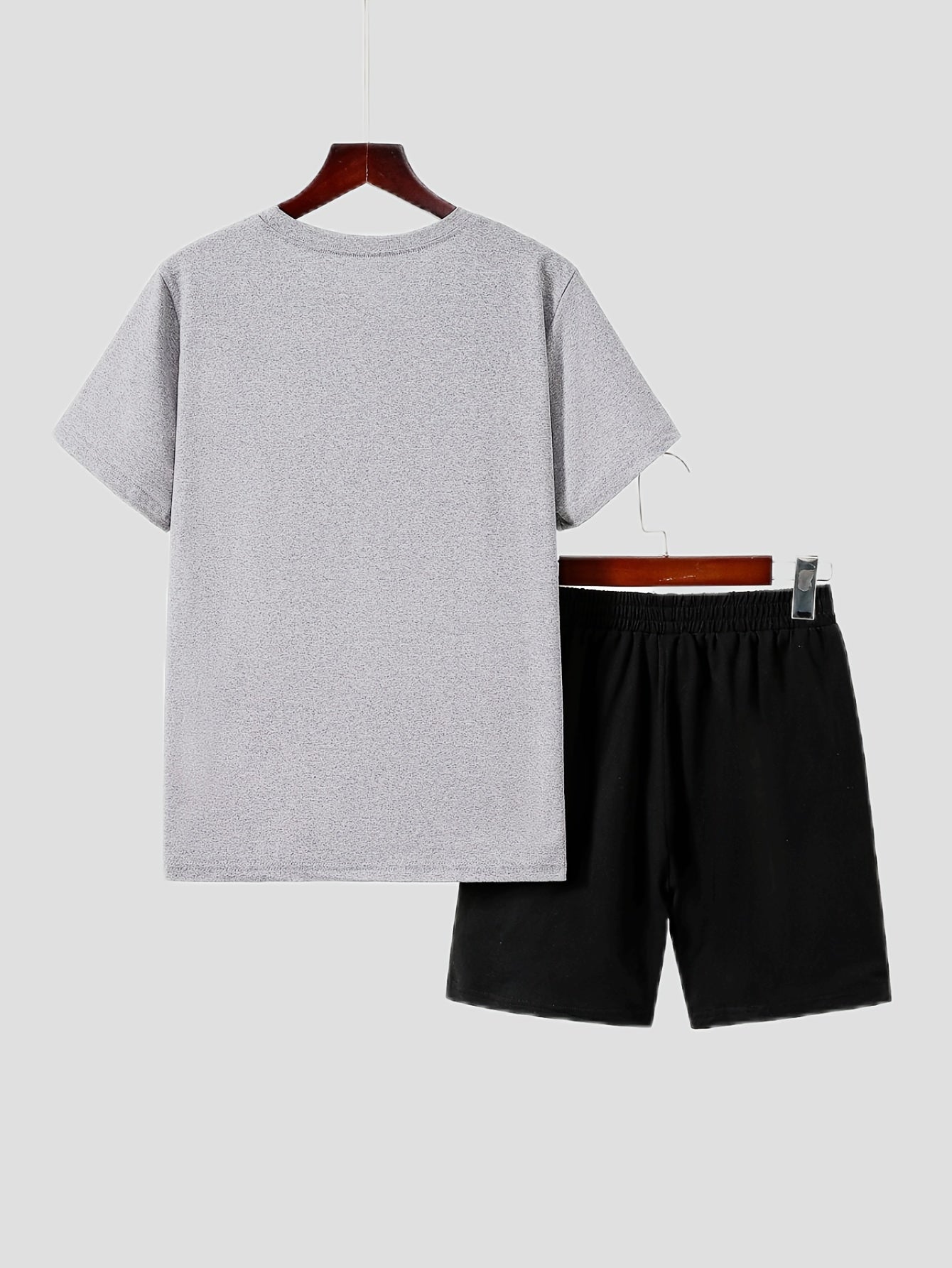 Outdoor Fashion Casual Summer Suit for Medium and Large Boys, Boy's Short Sleeve Set, Boy's Shorts Set, Colorful Print Beach Vacation Style, Perfect for Outdoor