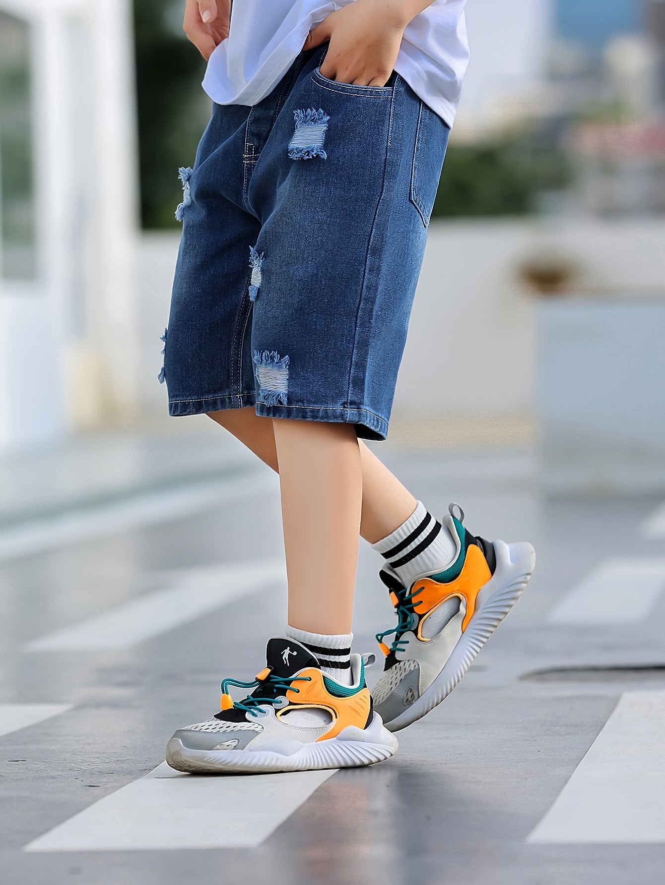 Simple Boy's Denim Shorts Children's Summer Clothes