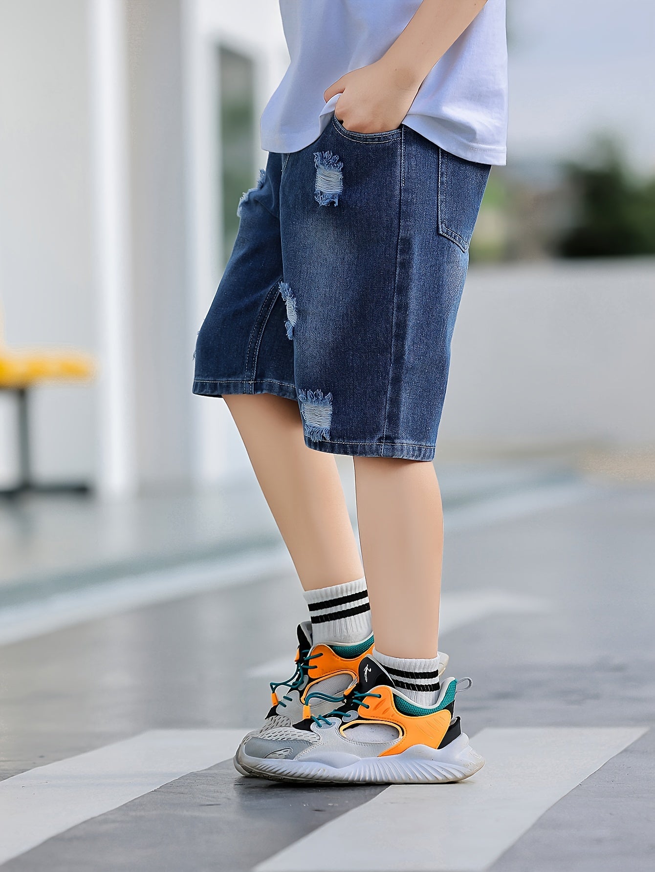Simple Boy's Denim Shorts Children's Summer Clothes