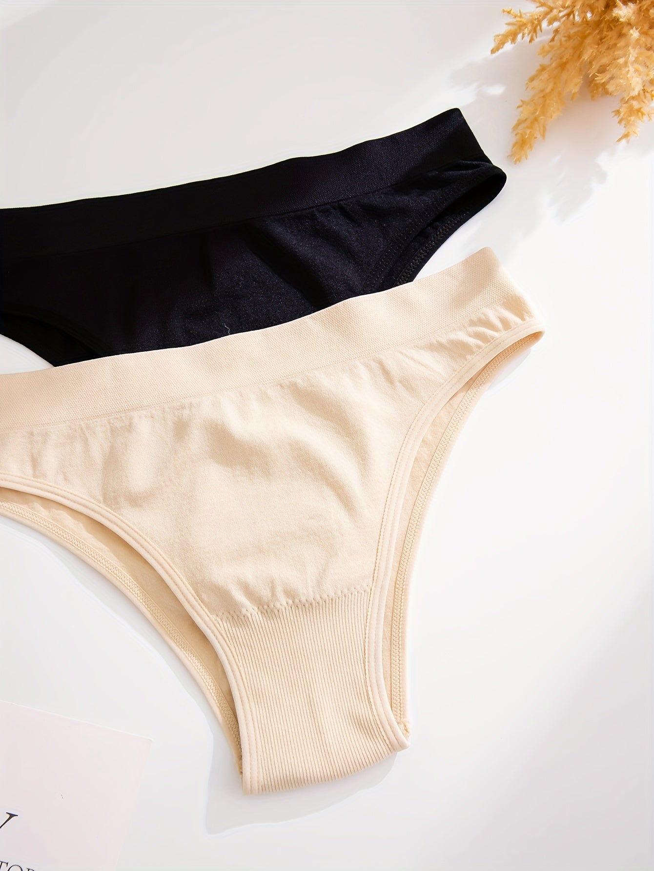 9pcs Solid Low Waist Briefs, Comfy Breathable Stretchy Intimates Panties, Women's Lingerie & Underwear