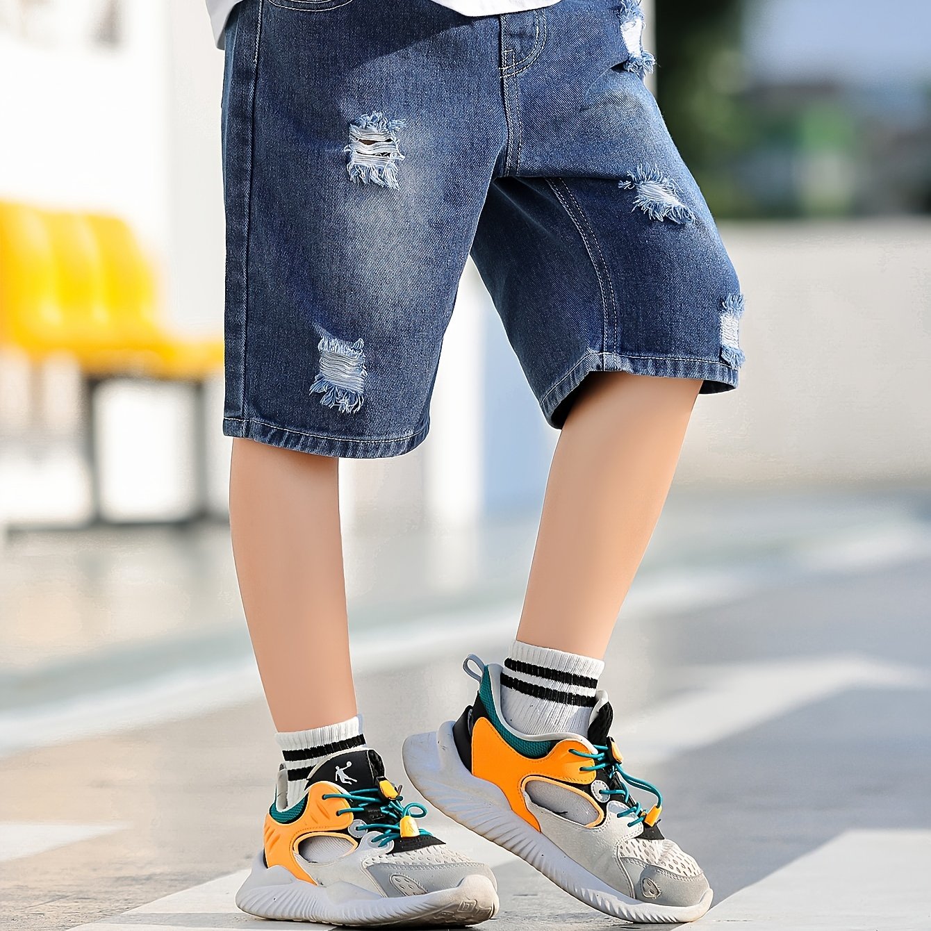 Simple Boy's Denim Shorts Children's Summer Clothes