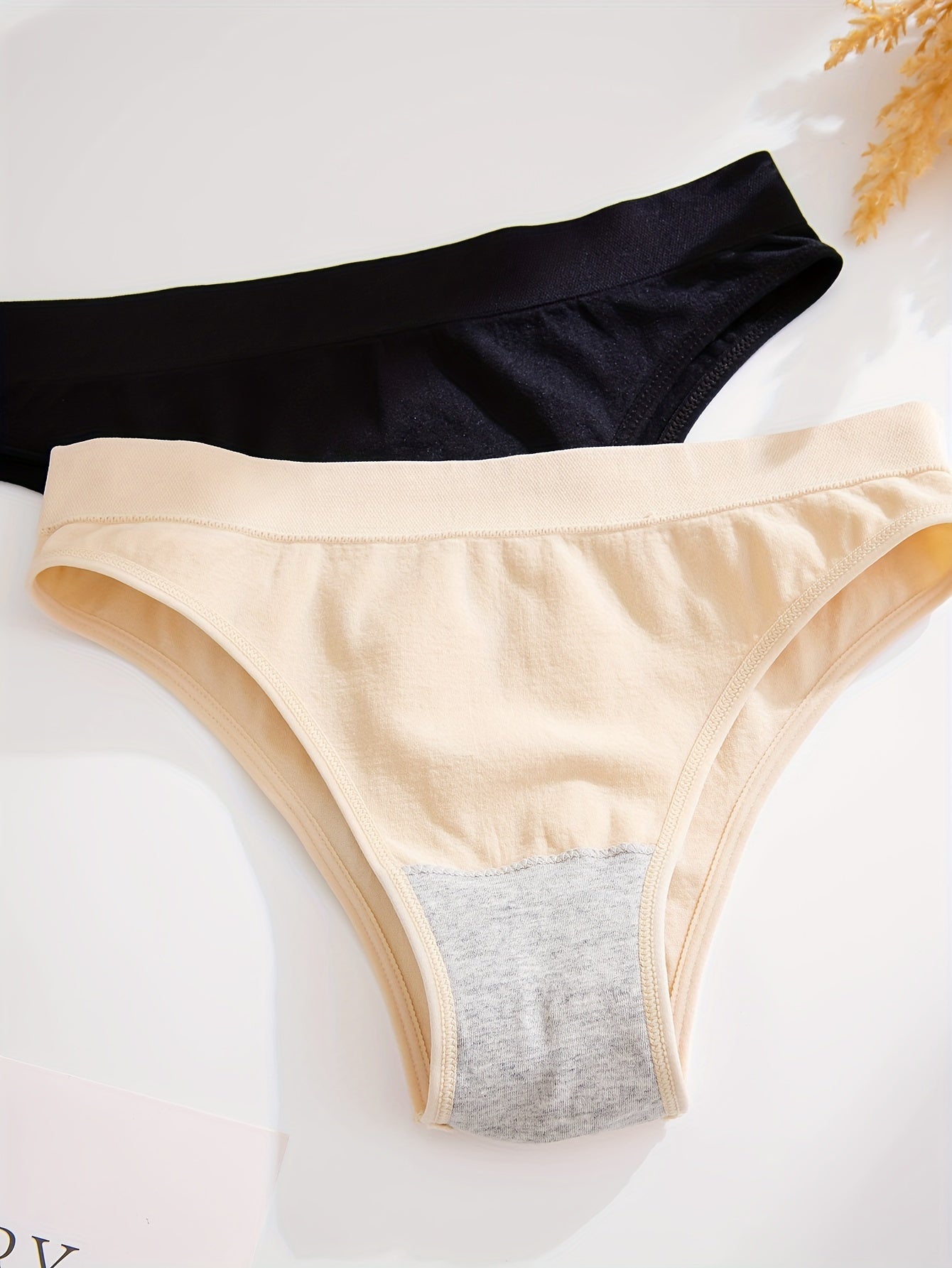 9pcs Solid Low Waist Briefs, Comfy Breathable Stretchy Intimates Panties, Women's Lingerie & Underwear