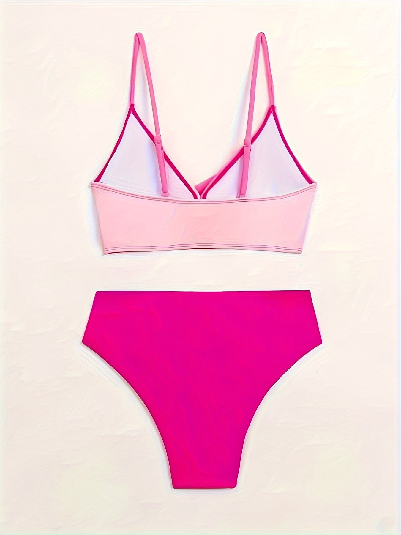 Women'S Stylish And Sexy Color-Blocked Bikini Set