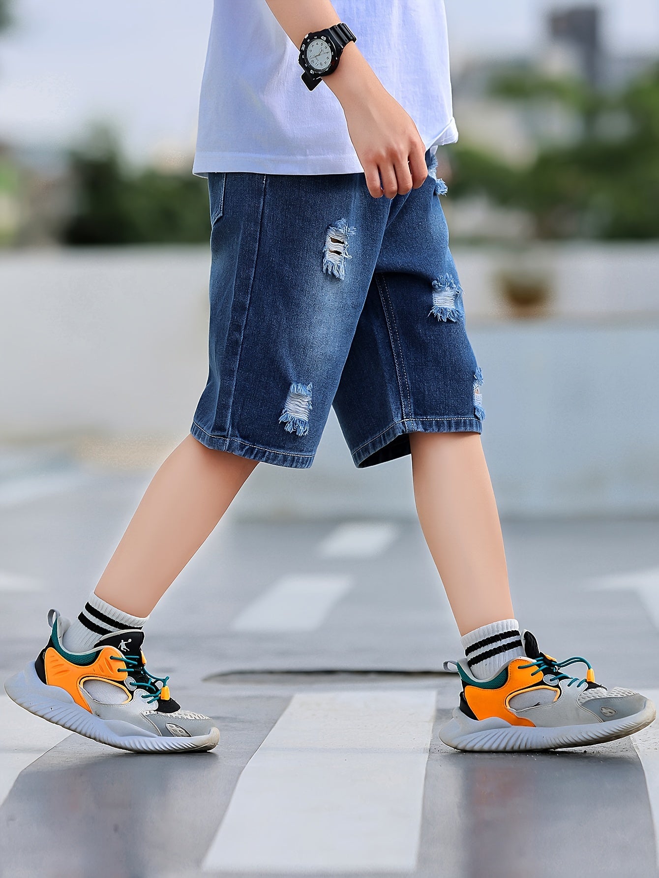 Simple Boy's Denim Shorts Children's Summer Clothes