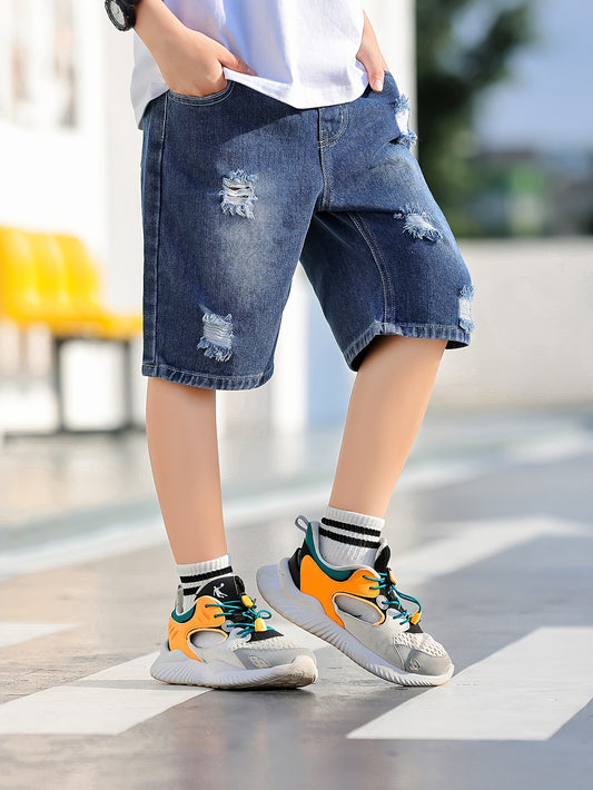 Simple Boy's Denim Shorts Children's Summer Clothes