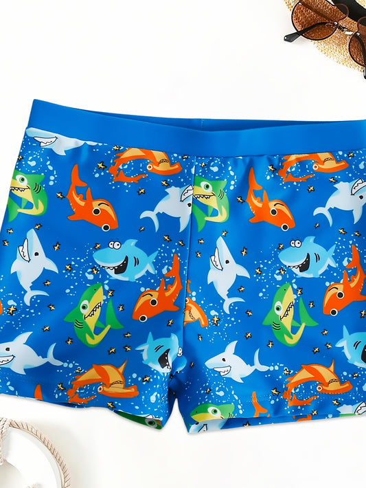 Boys' Fashion Flat-Leg Swim Trunks