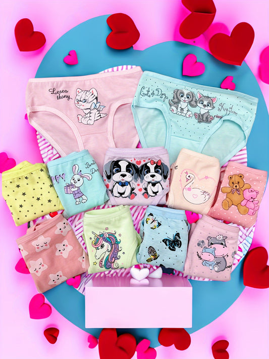 Random color mixing soft and comfortable girl 6-pack