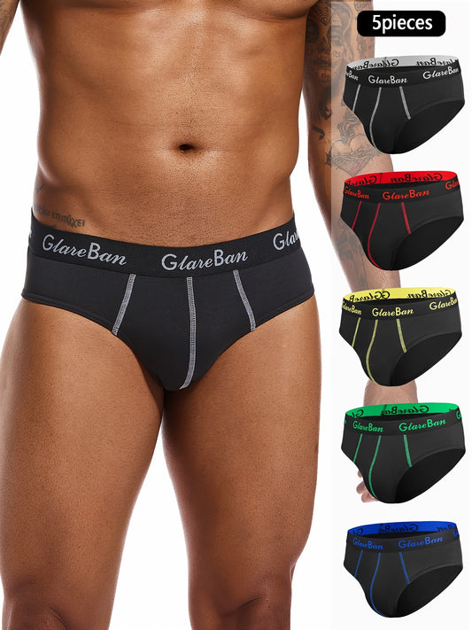5pcs Brand Sexy Underwear for Men Briefs Fashion Style Comfort Men'S Panties Underpants Slips Jockstrap